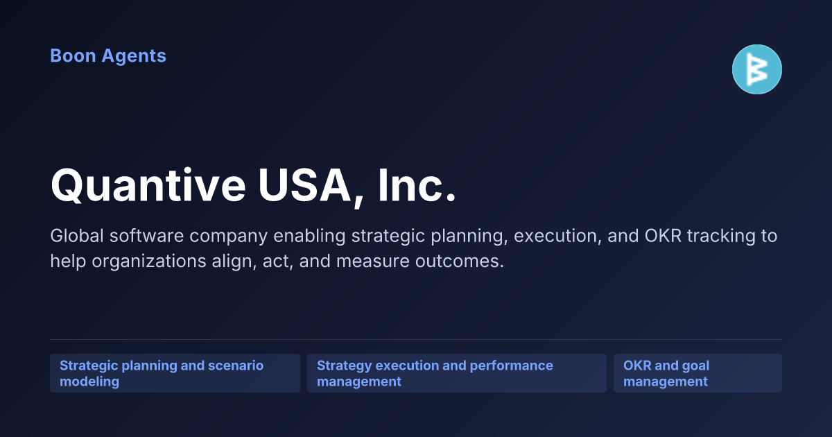 Quantive USA, Inc. — company overview
