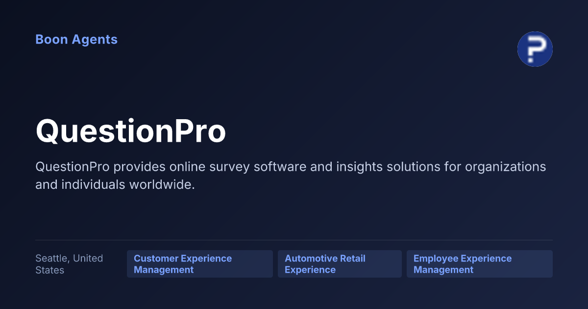 QuestionPro — company overview