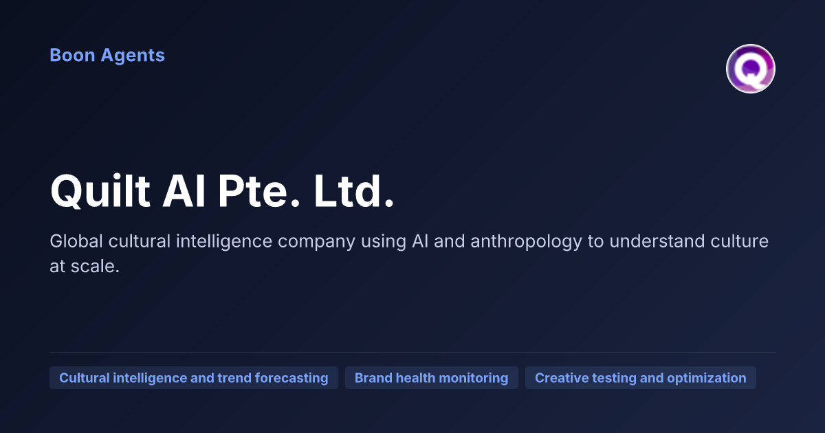 Quilt AI Pte. Ltd. — company overview