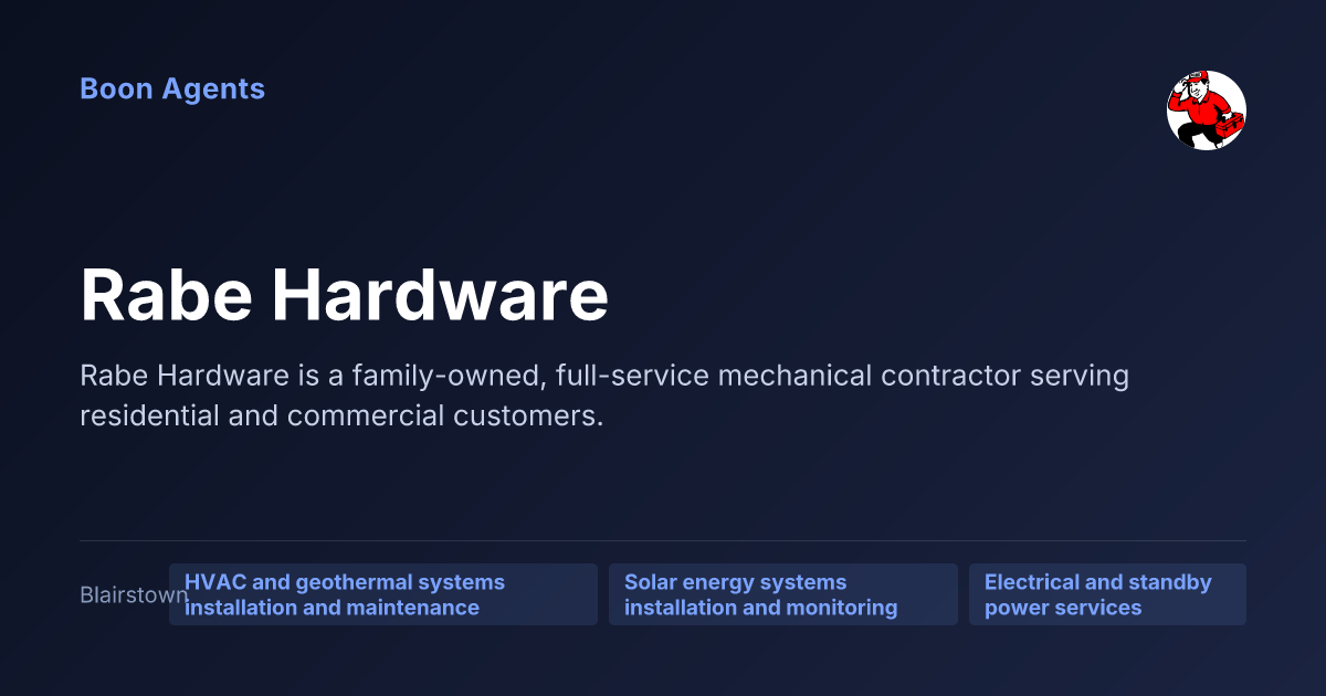 Rabe Hardware — company overview