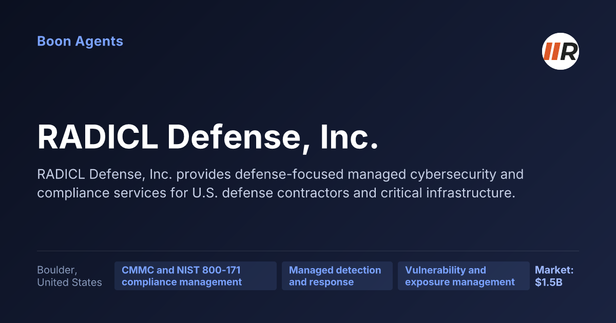 RADICL Defense, Inc. — company overview