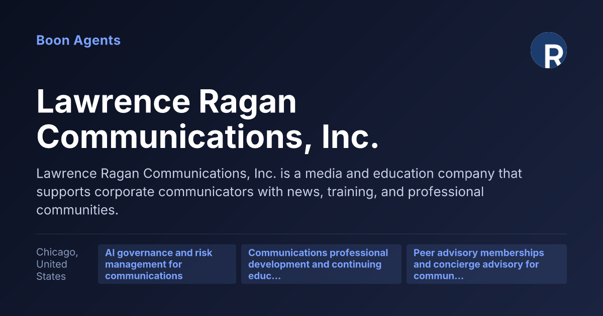 Lawrence Ragan Communications, Inc. — company overview