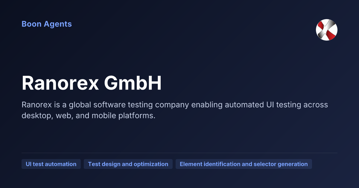 Ranorex GmbH — company overview