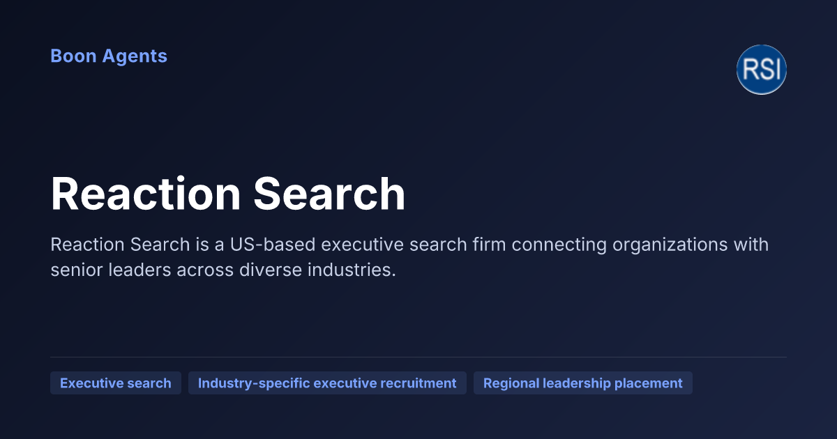 Reaction Search — company overview
