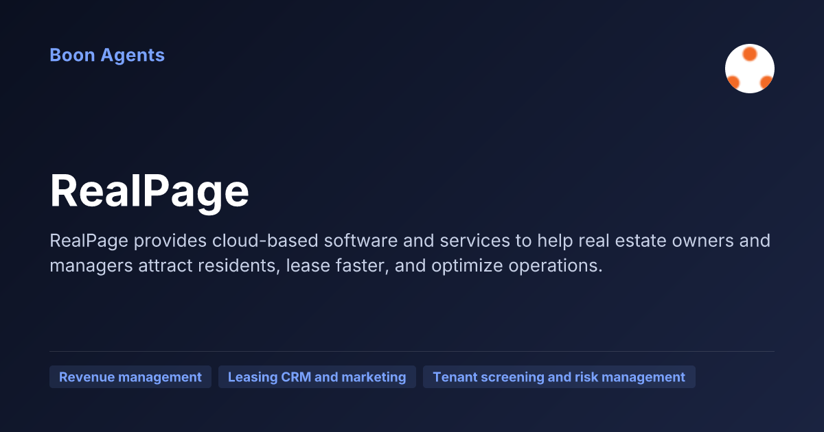 RealPage — company overview