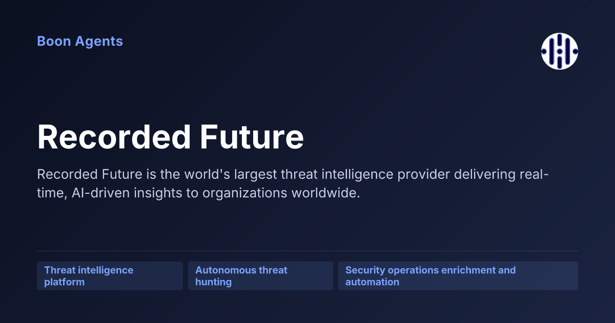Recorded Future — company overview