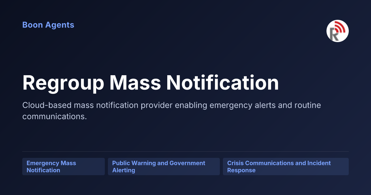 Regroup Mass Notification — company overview