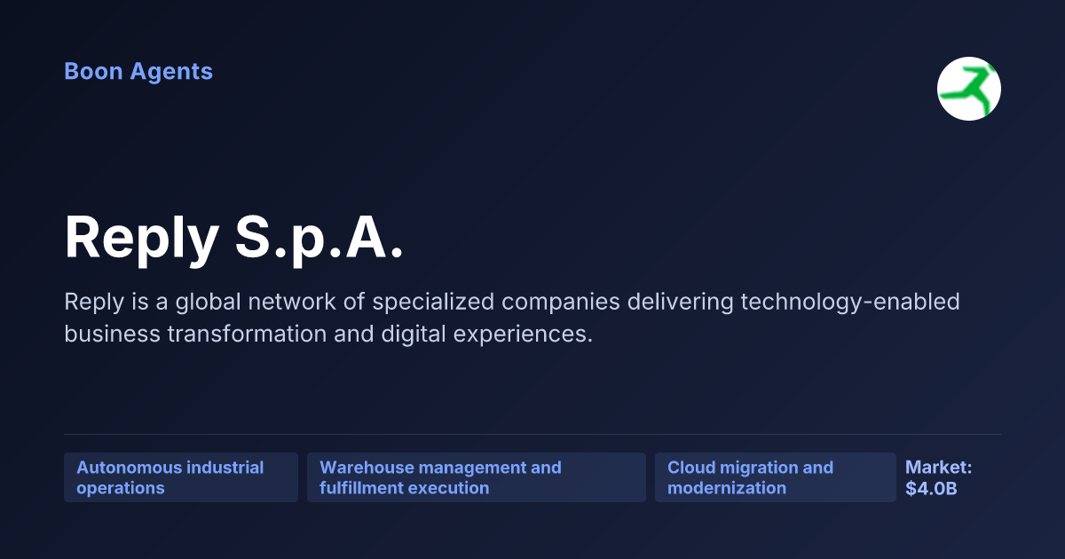 Reply S.p.A. — company overview
