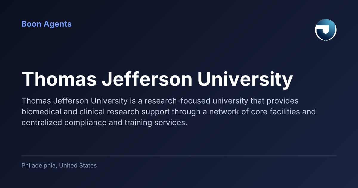 Thomas Jefferson University — company overview