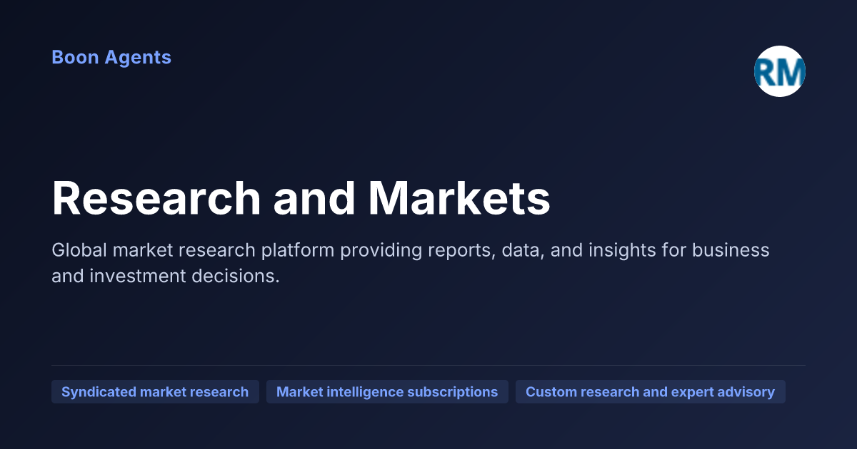 Research and Markets — company overview