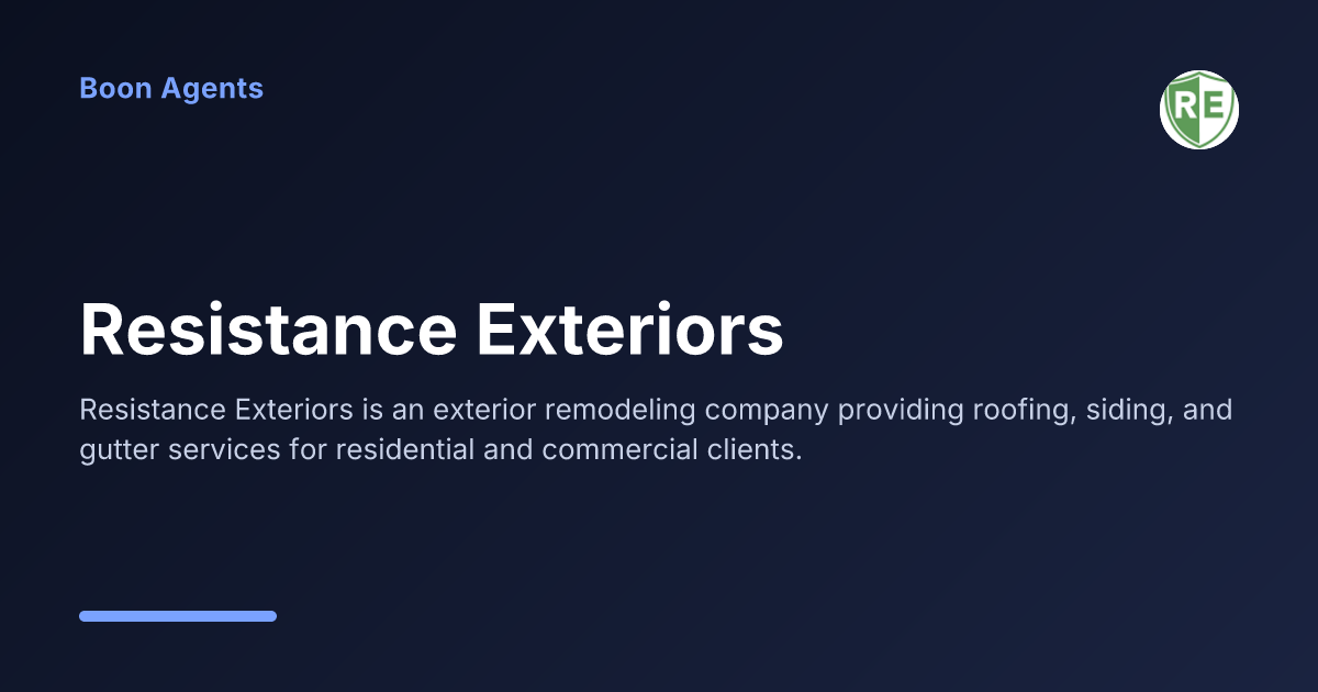 Resistance Exteriors — company overview