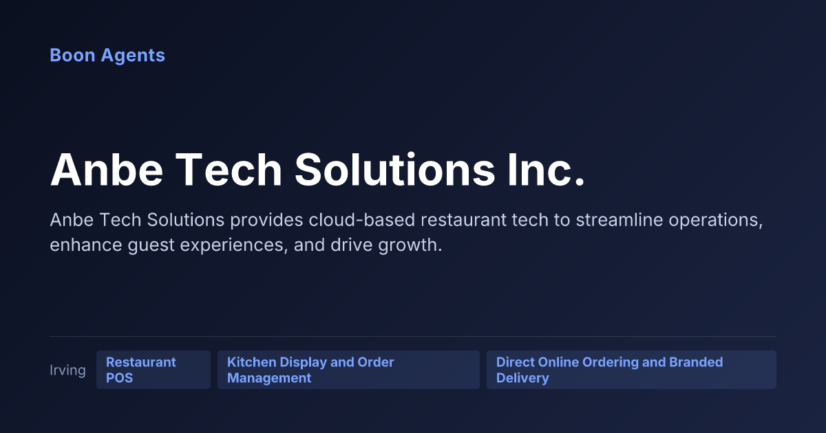 Anbe Tech Solutions Inc. — company overview