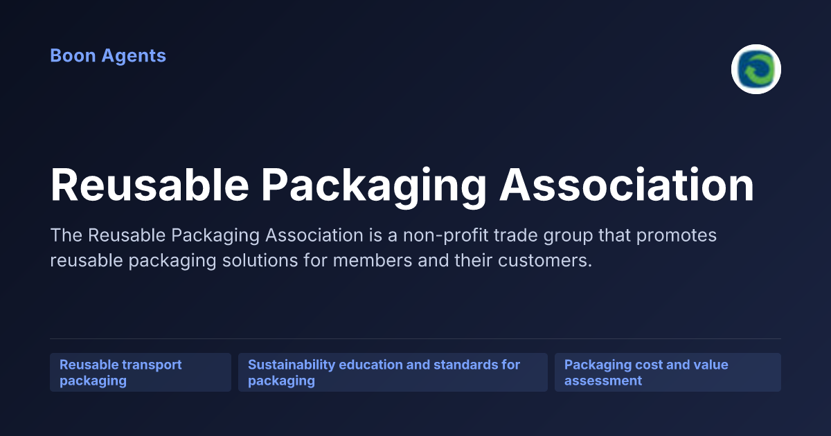 Reusable Packaging Association — company overview