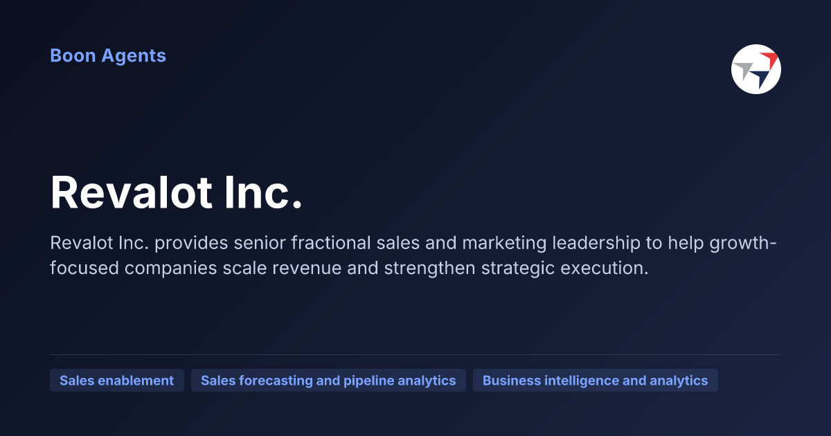 Revalot Inc. — company overview