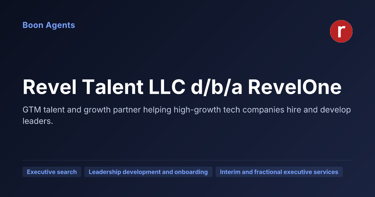 Revel Talent LLC d/b/a RevelOne — company overview