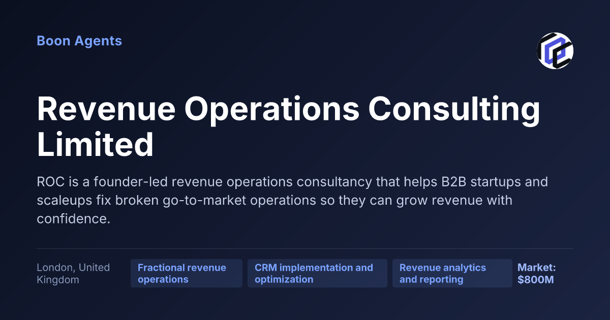 Revenue Operations Consulting Limited — company overview