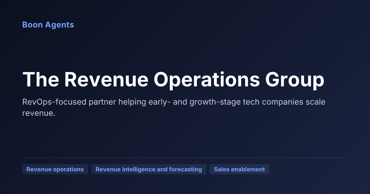 The Revenue Operations Group — company overview