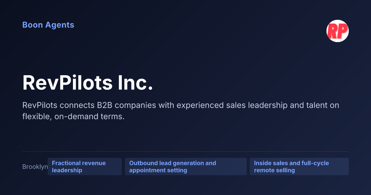 RevPilots Inc. — company overview