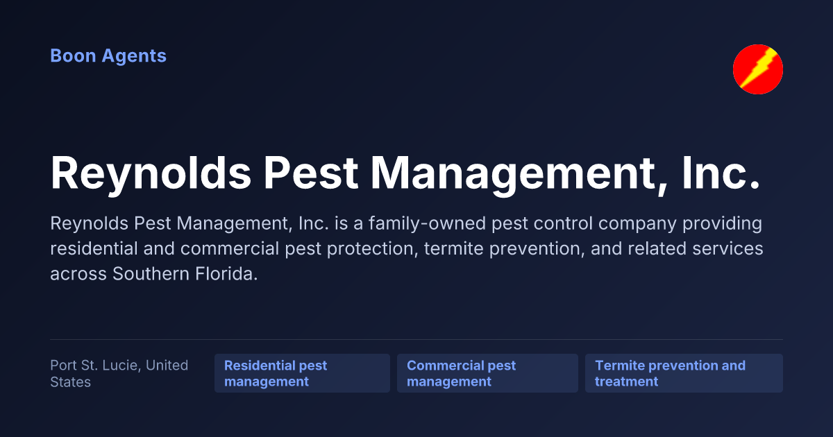 Reynolds Pest Management, Inc. — company overview