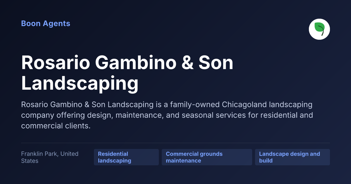 Rosario Gambino & Son Landscaping — company overview
