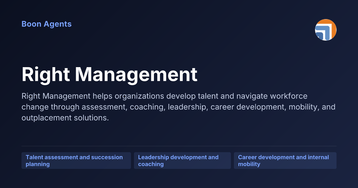Right Management — company overview
