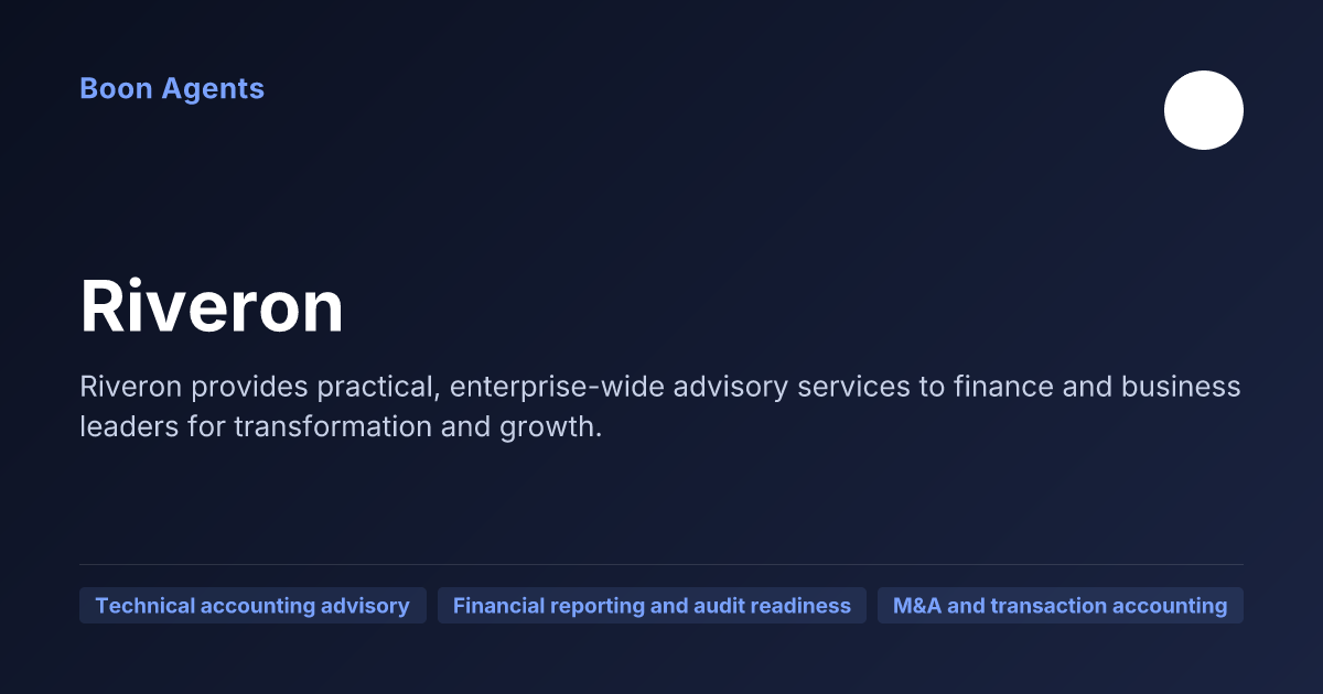 Riveron — company overview