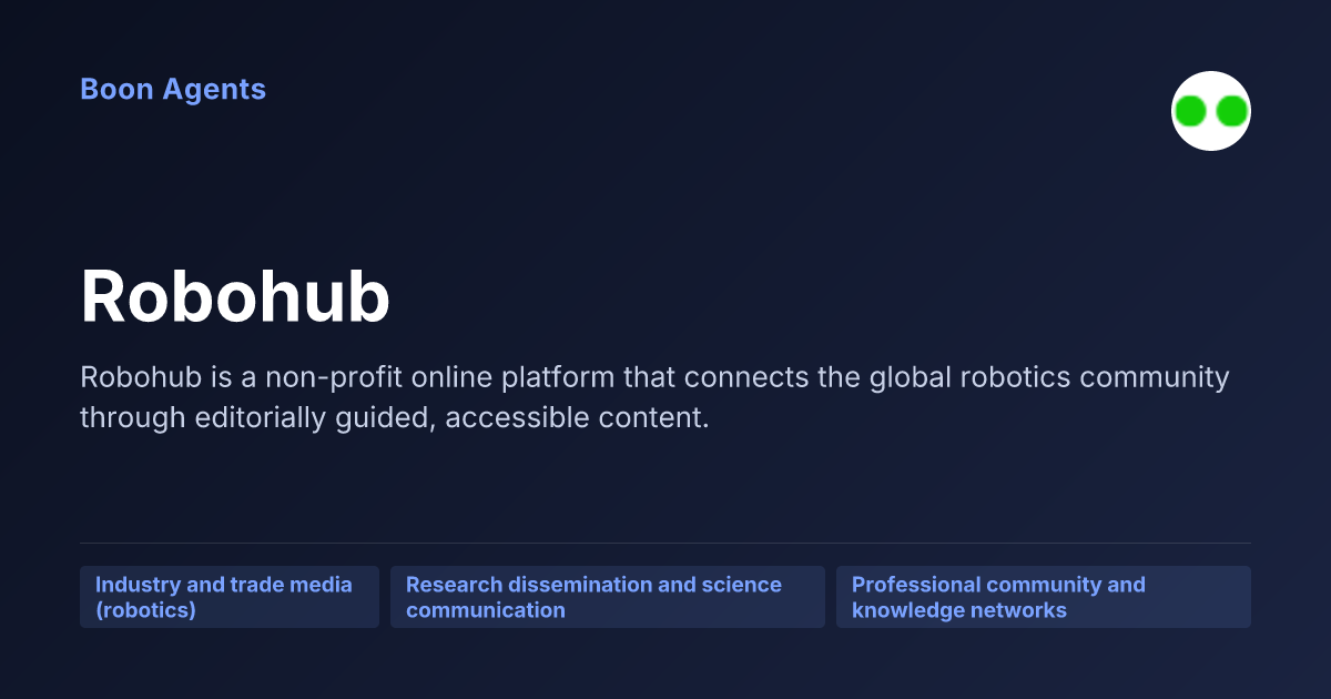 Robohub — company overview