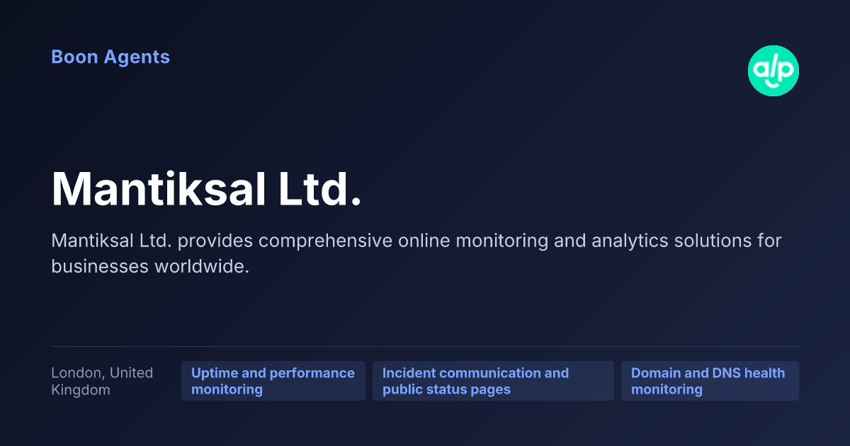 Mantiksal Ltd. — company overview