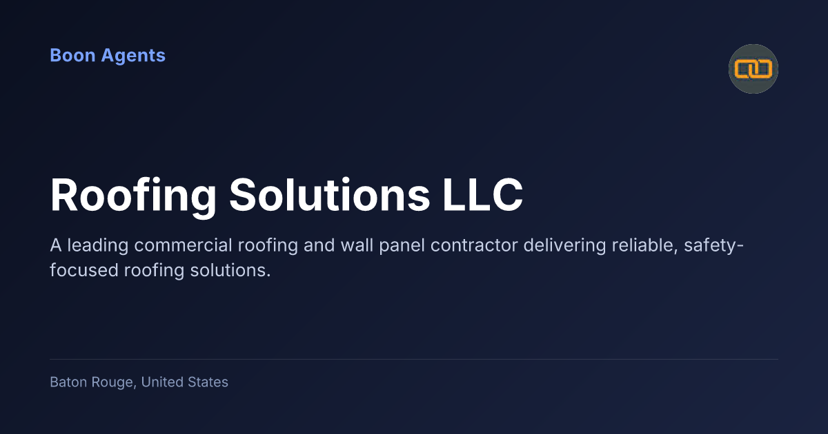 Roofing Solutions LLC — company overview