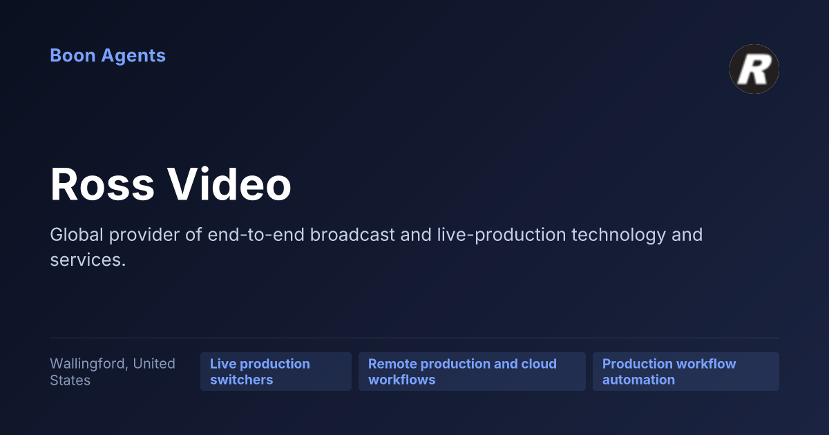 Ross Video — company overview