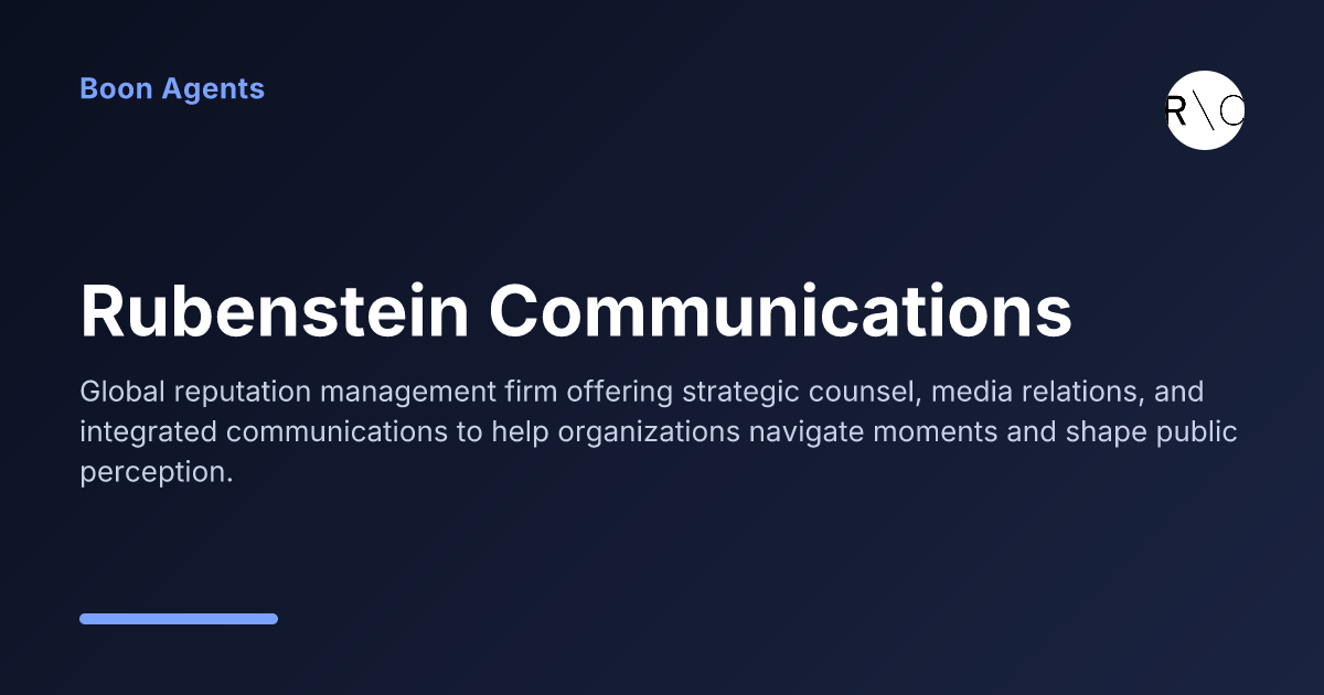 Rubenstein Communications — company overview