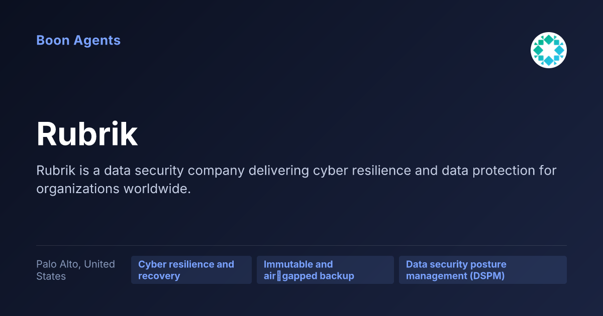 Rubrik — company overview