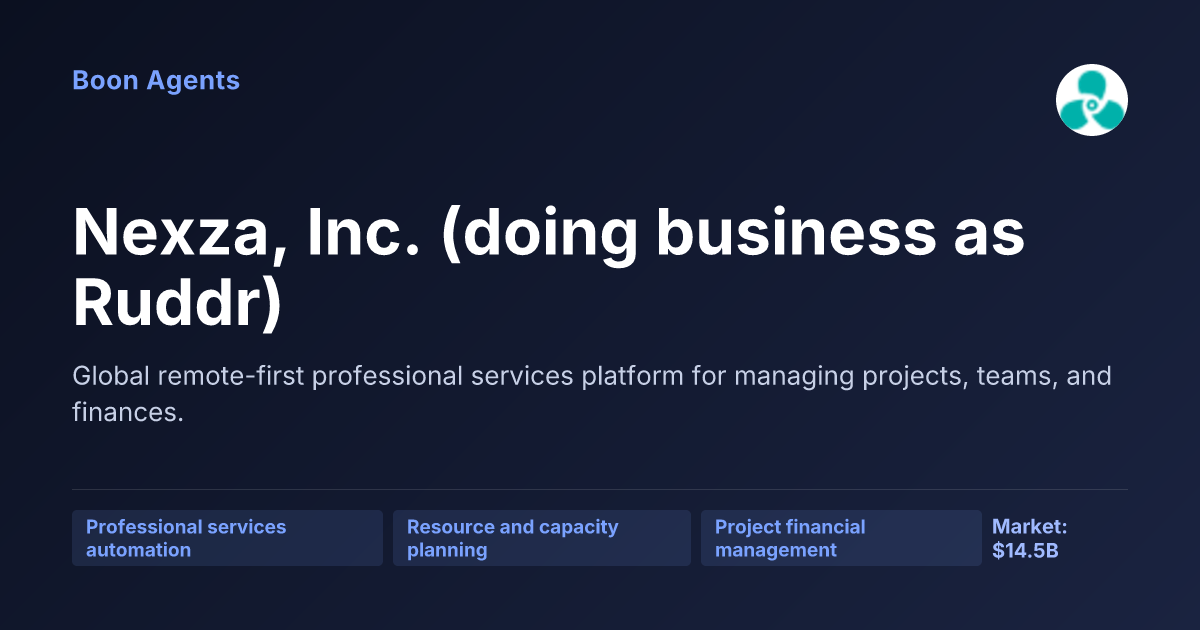 Nexza, Inc. (doing business as Ruddr) — company overview
