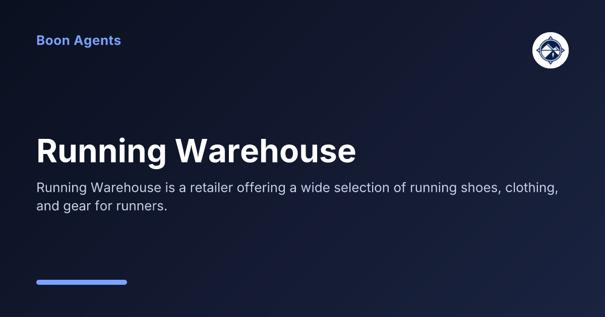 Running Warehouse — company overview