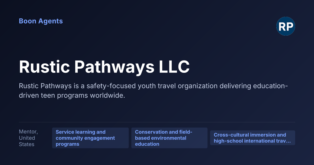 Rustic Pathways LLC — company overview