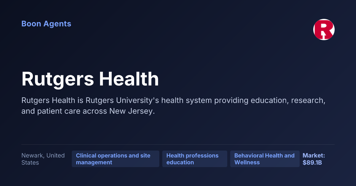Rutgers Health — company overview