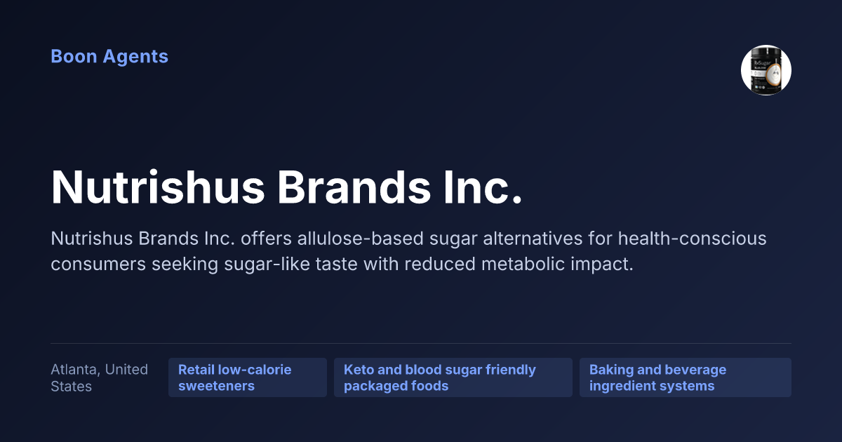 Nutrishus Brands Inc. — company overview