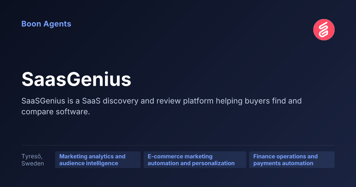 SaasGenius — company overview