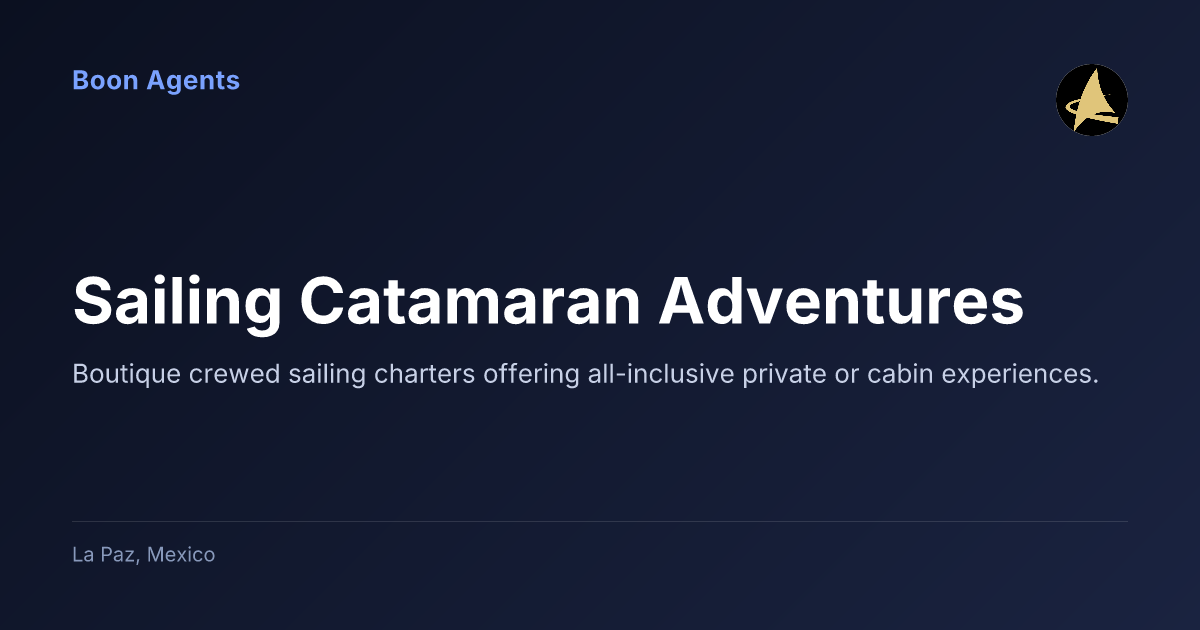 Sailing Catamaran Adventures — company overview