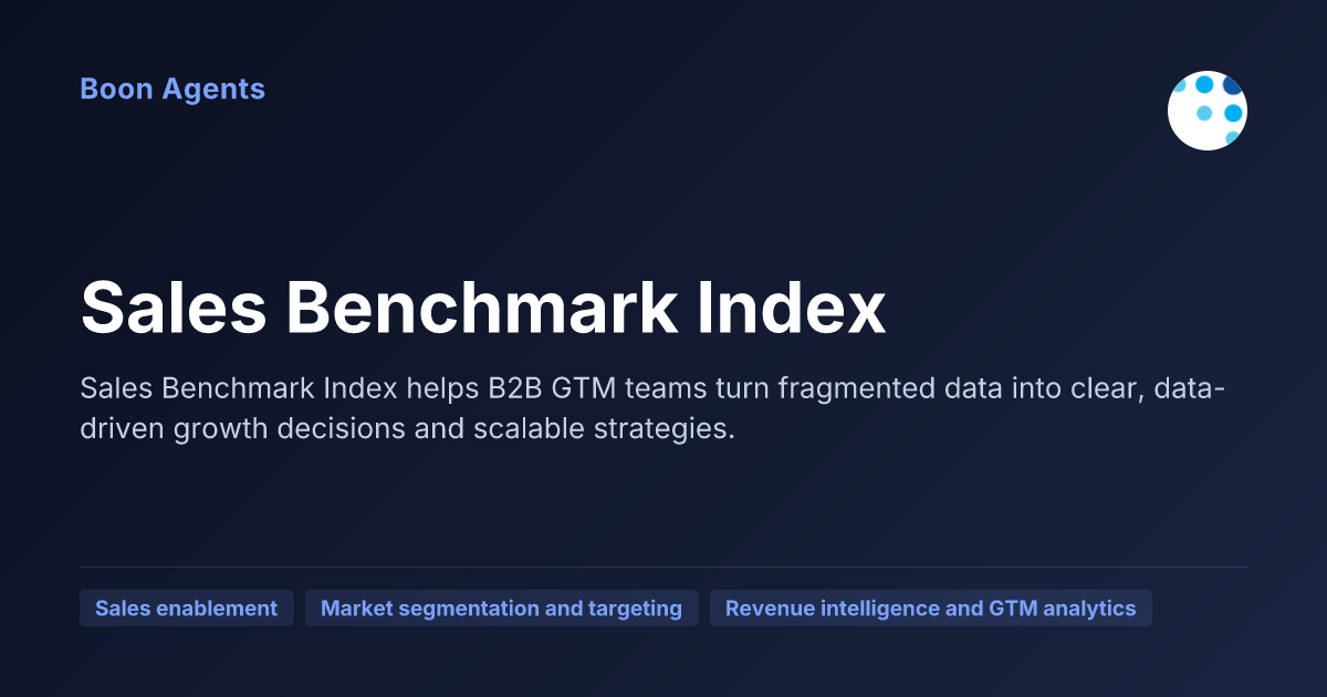 Sales Benchmark Index — company overview