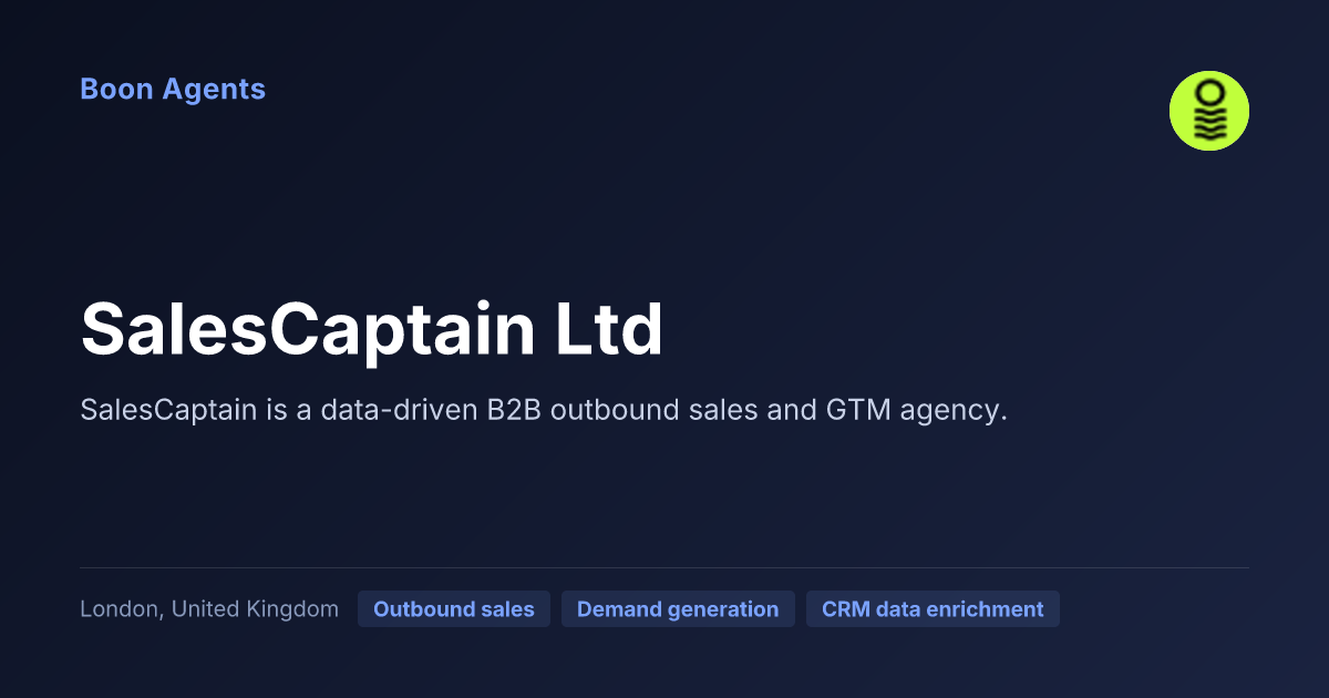 SalesCaptain Ltd — company overview