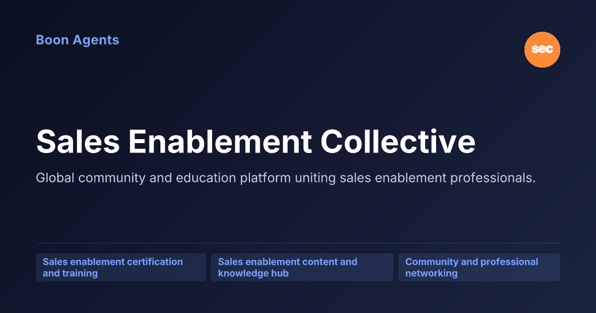 Sales Enablement Collective — company overview