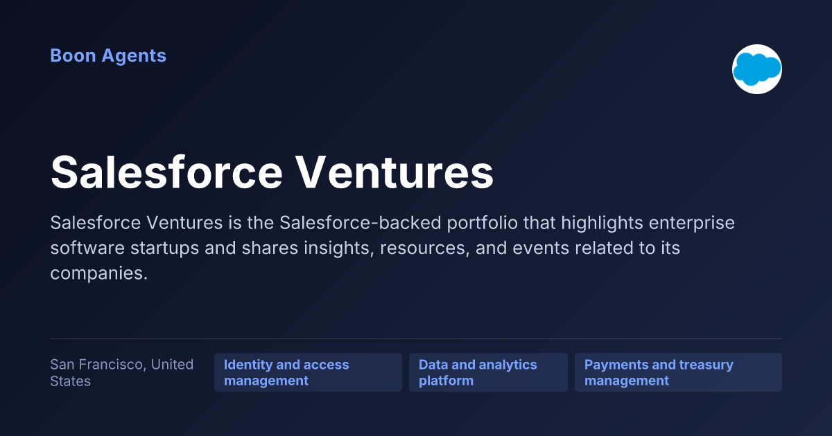Salesforce Ventures — company overview