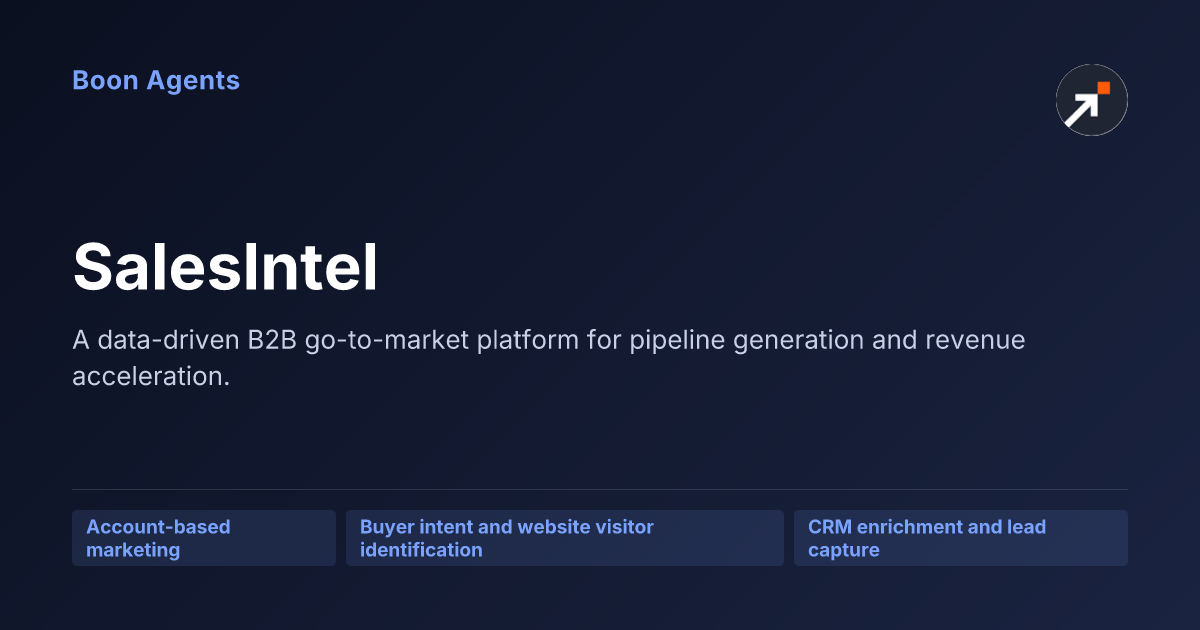 SalesIntel — company overview