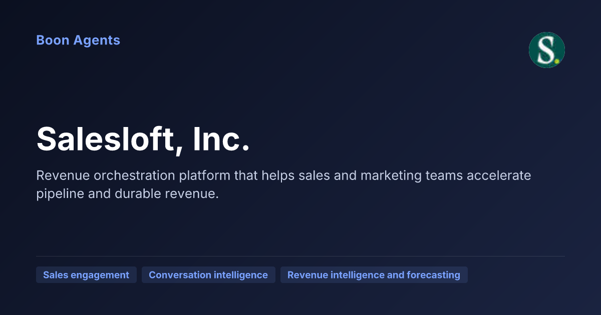 Salesloft, Inc. — company overview