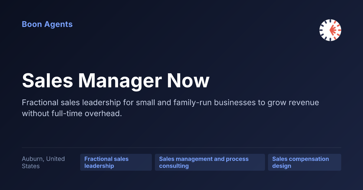 Sales Manager Now — company overview