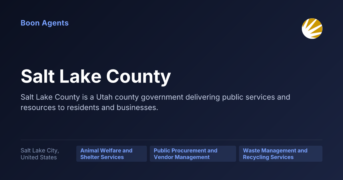 Salt Lake County — company overview