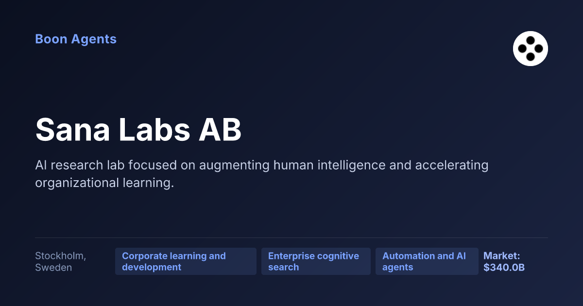 Sana Labs AB — company overview