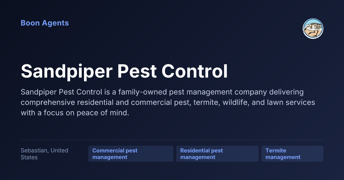 Sandpiper Pest Control — company overview