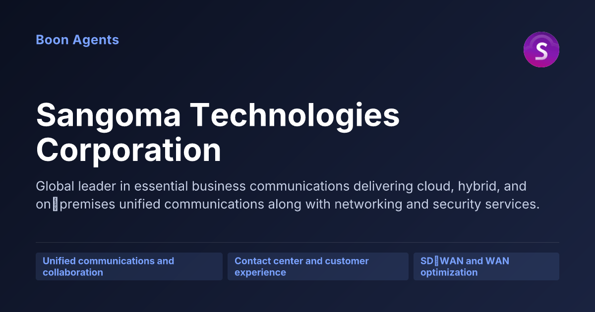 Sangoma Technologies Corporation — company overview